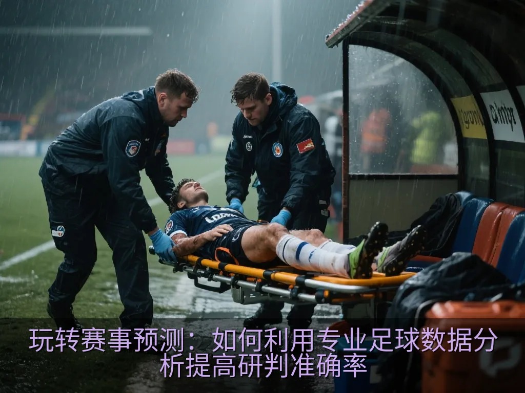 分析师在笔记本电脑前研究足球战术数据与图表